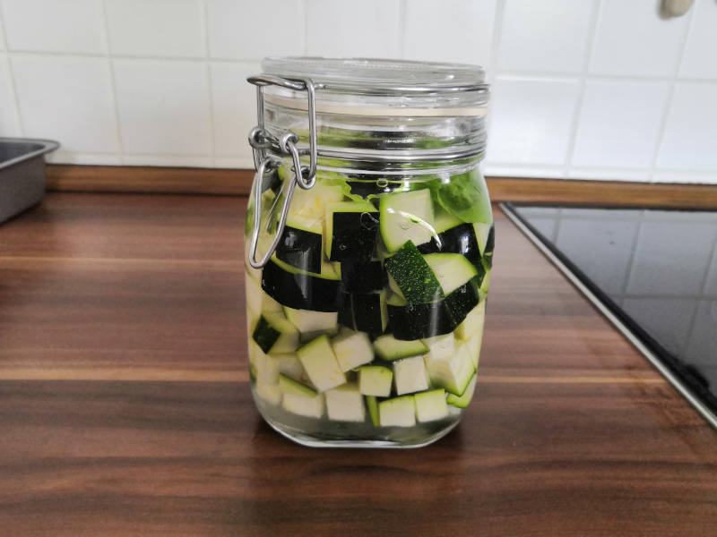 Glas Zucchini
